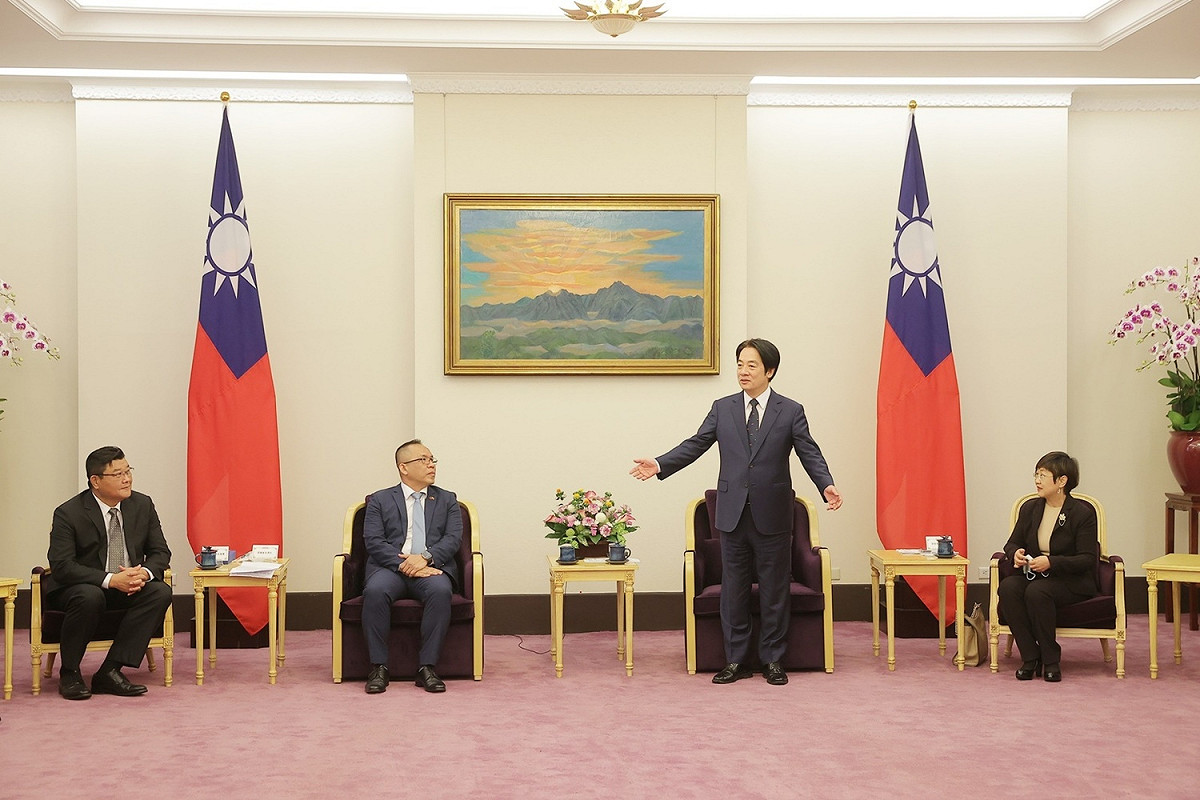 副總統賴清德13日上午接見非洲台灣商會代表。 圖：總統府提供