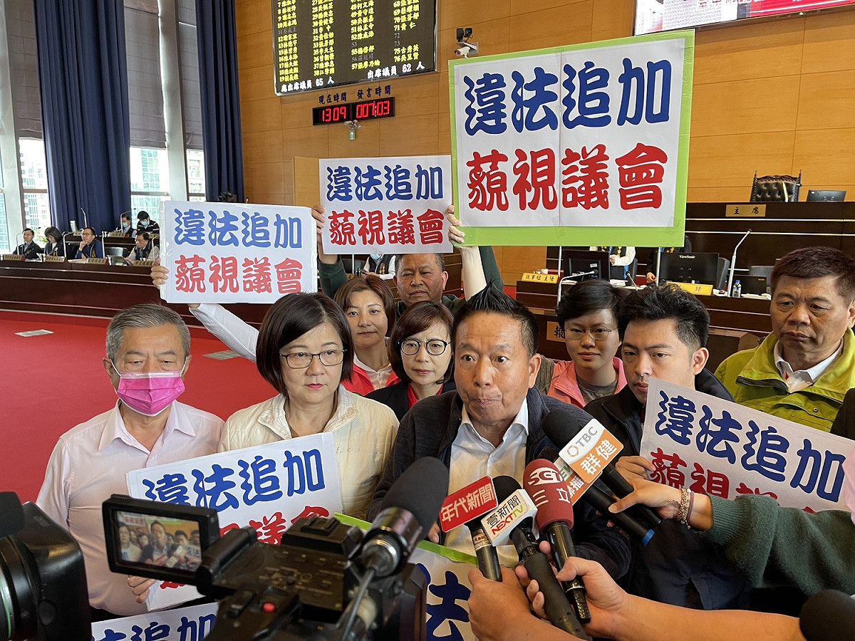 民進黨團批評中市府根本是藐視議會 民進黨團/提供