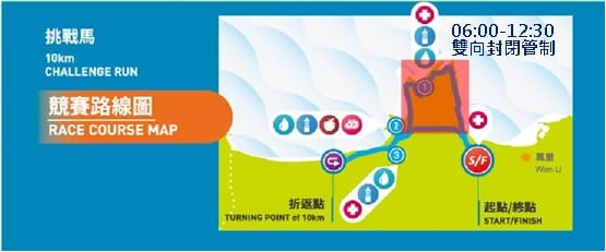 挑戰馬競賽路線圖。 圖：新北市交通局提供