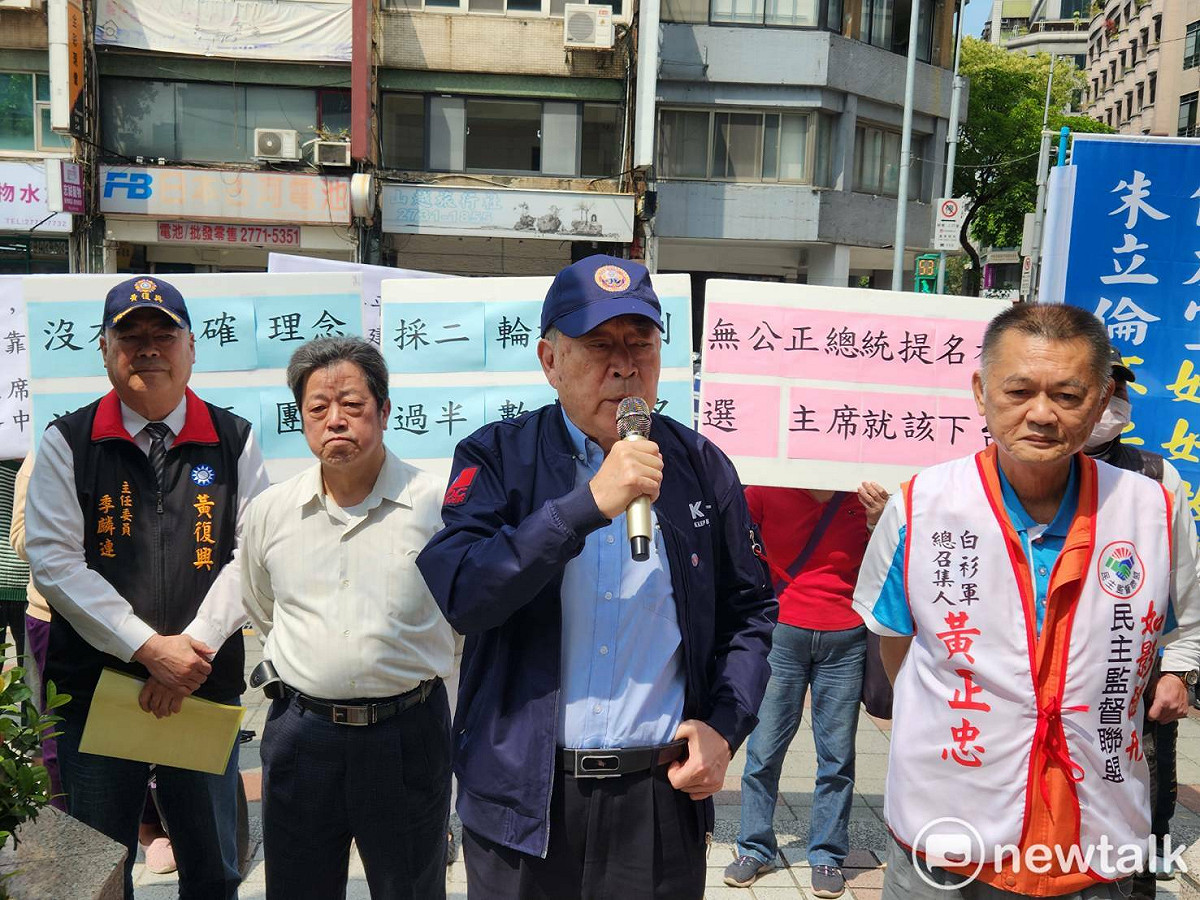 「藍天行動聯盟」批候友宜「藍皮綠骨」，要侯好好做市長。 圖：黃建豪／攝