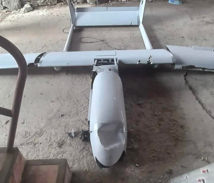 烏軍證實擊落了中國製 Mugin-5 商用無人機。 圖：翻攝自烏克蘭領土防衛部隊推特