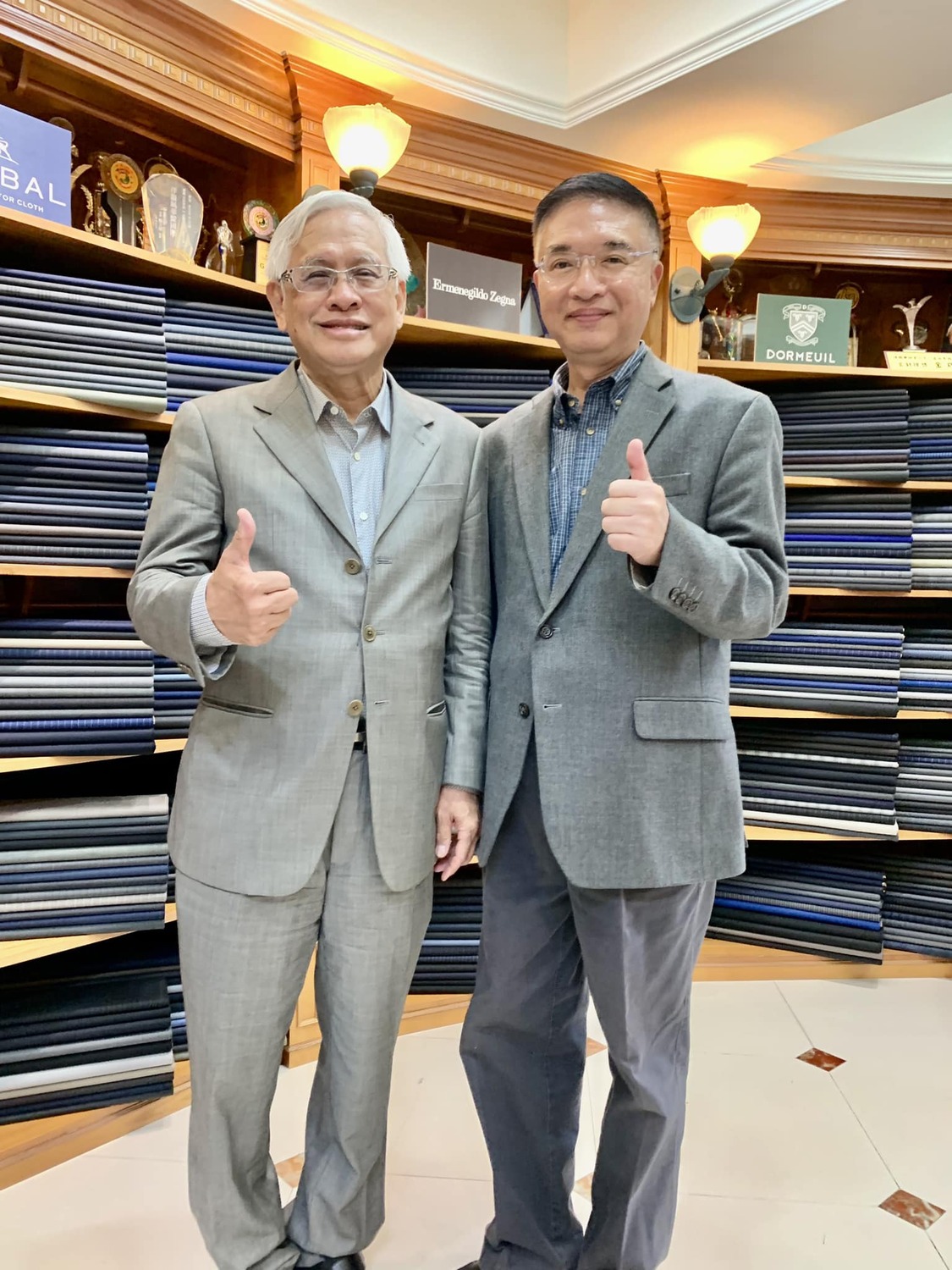 胡忠信（右）證實郭倍宏（左）將參選高雄立委。 圖：翻攝胡忠信臉書