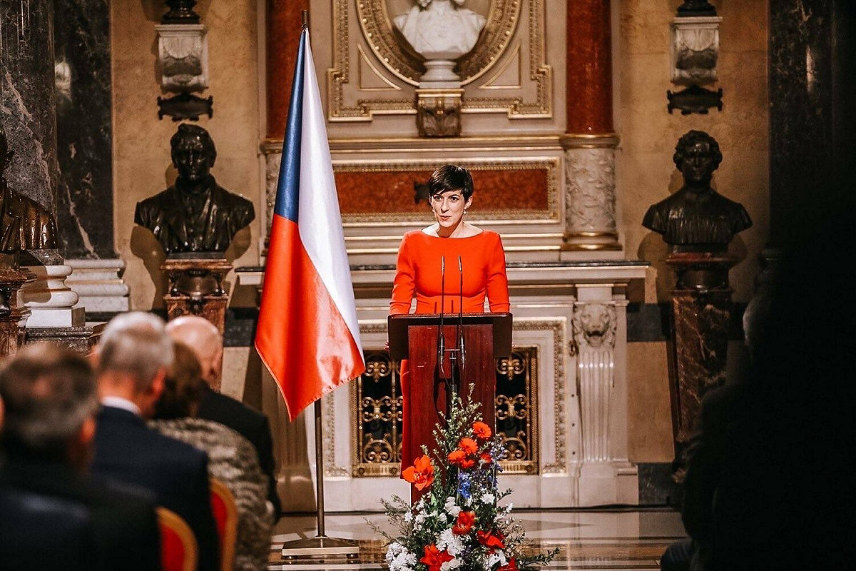 捷克眾議院議長艾達莫娃Markéta Pekarová Adamová。 圖：取自Markéta Pekarová Adamová twitter（資料照）