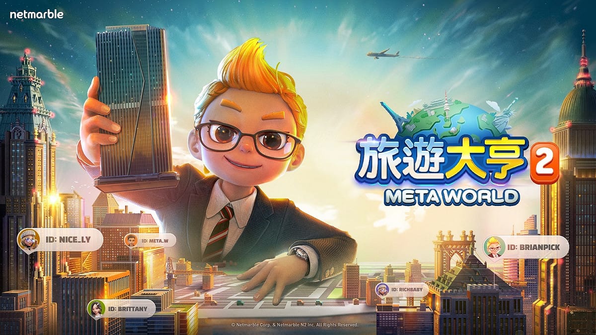 網石集團(Netmarble Corporation)今(21)日揭曉《旅遊大亨2：Meta World》的最新資訊 圖：Netmarble/提供