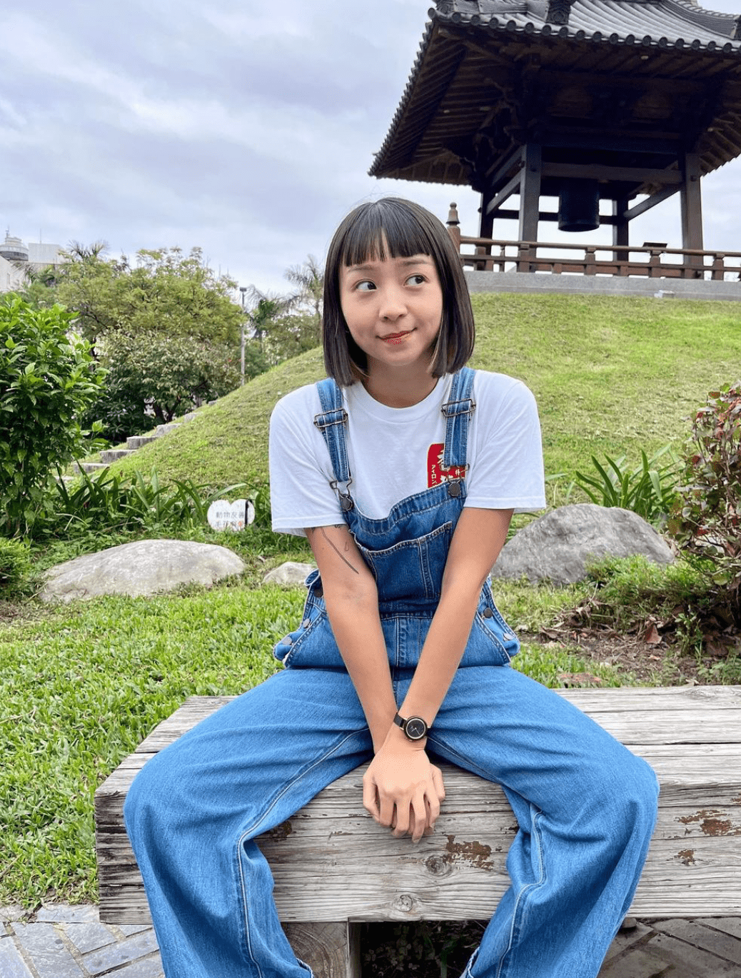 台灣YouTuber「dd邊走邊吃」到日本沖繩自駕旅遊。 圖：翻攝自IG＠cccddaily