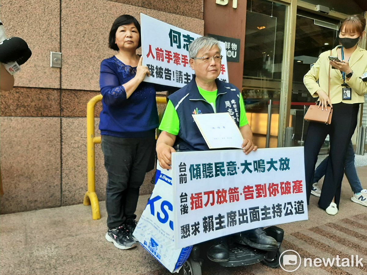 民進黨籍台北市建功里里長周志賢。 圖：林朝億/攝