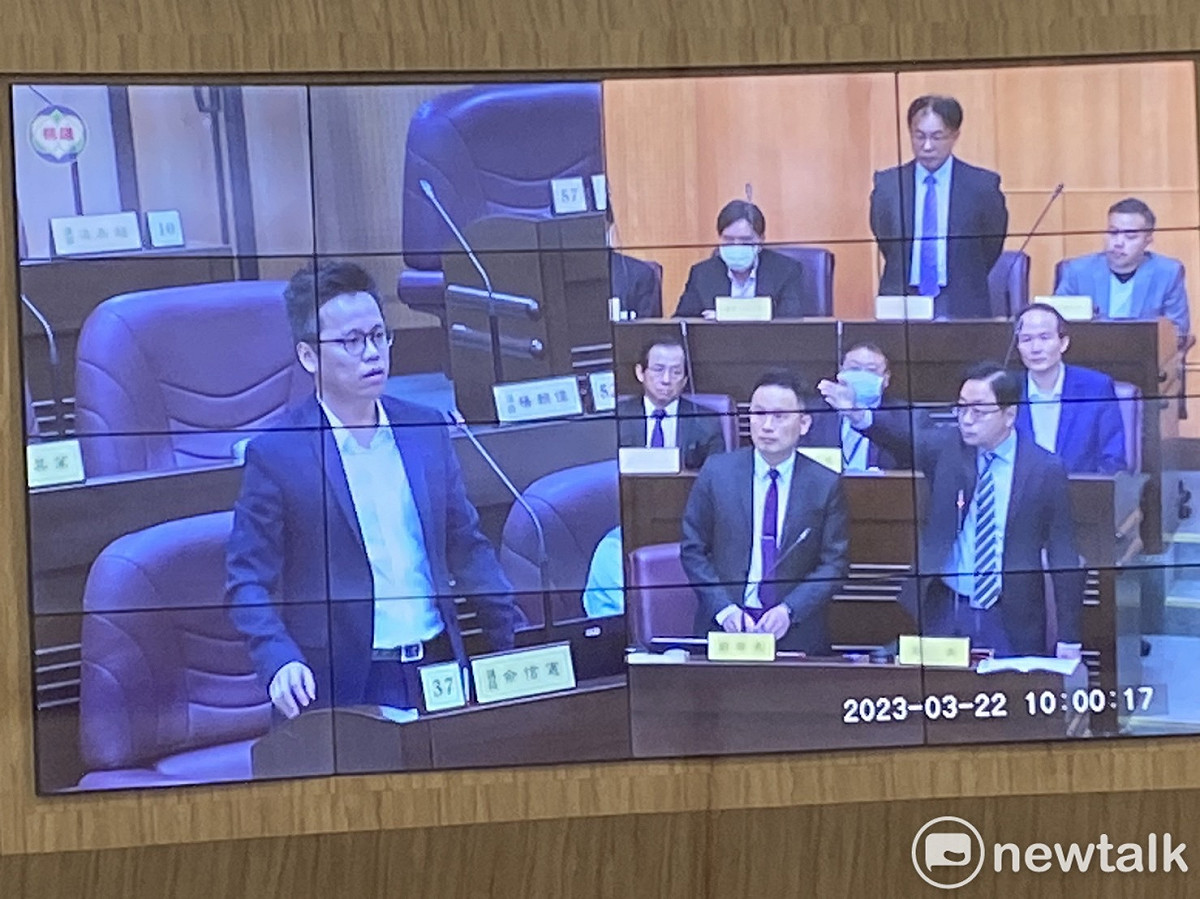張善政表示，議員說的那8個字是對所有公務人員的污辱，他不接受。 圖：林昀真/攝