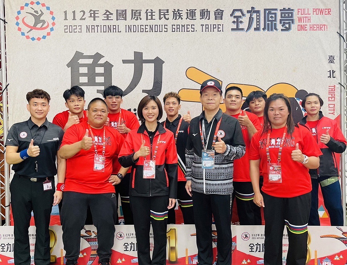新北角力展現堅強實力，男子希羅式斬獲3金3銀1銅，為新北旗開得勝。 圖：新北市原民局提供