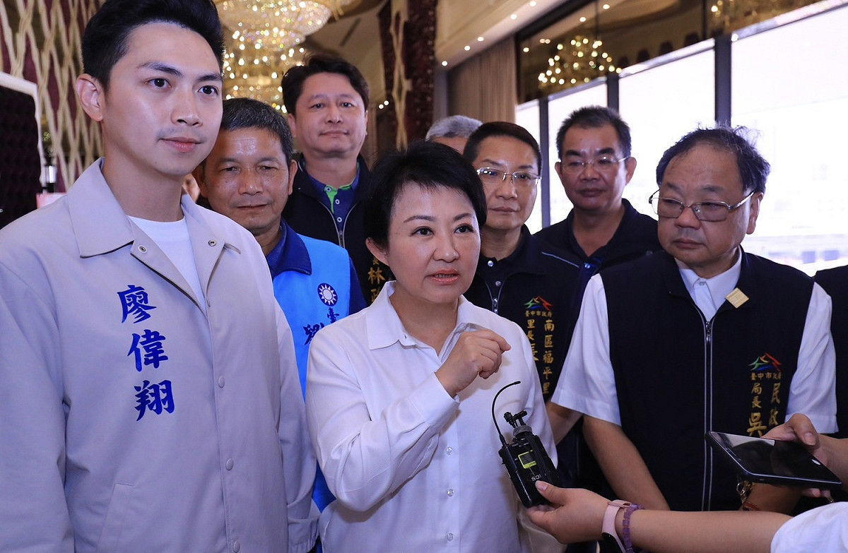 盧秀燕今天依舊表示，不會參選總統或搭配成為副總統候選人。 台中市政府/提供