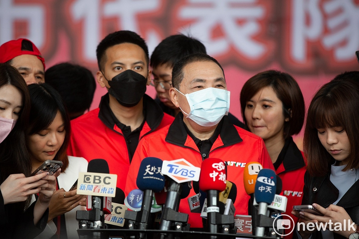 侯友宜說，每一個選區如果都能夠找到好的人適才適所，他都願意跟大家並肩作戰。 圖：林昀真/攝
