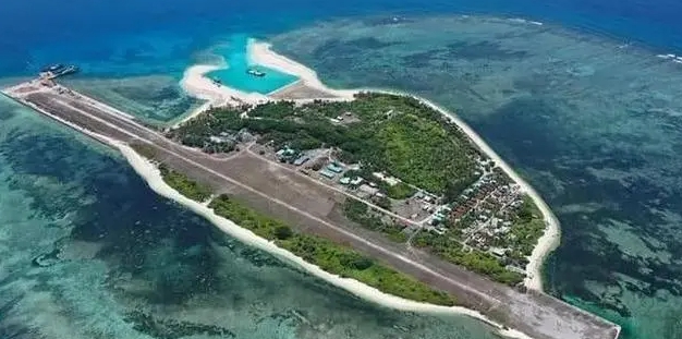 位在南海的菲律賓中業島。 圖 : 翻攝自facebook qiqi.com