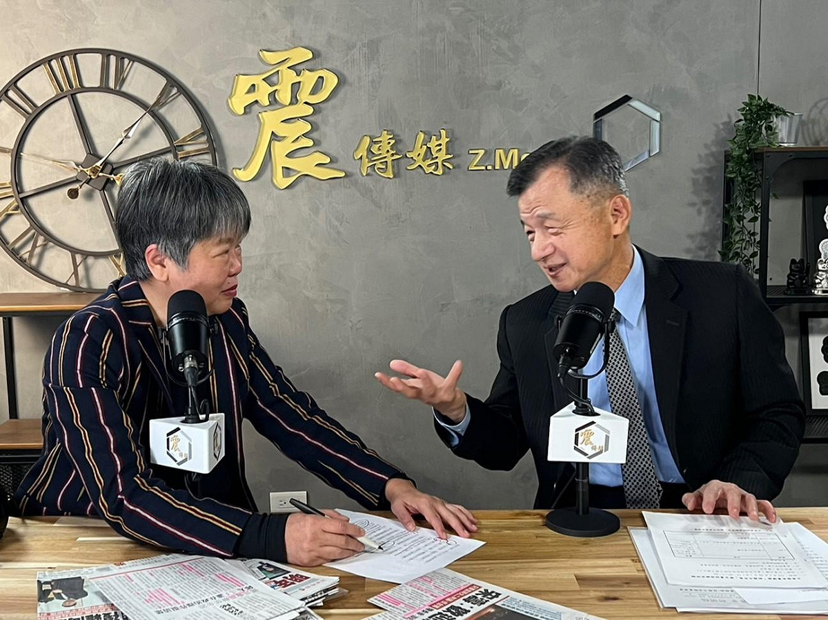 大陸委員會主委邱太三今（24）日接受網路節目專訪。 圖：《震傳媒》提供