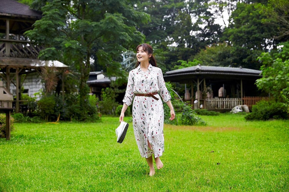 到三才靈芝生態農場，禪走生態步道，體驗高濃度負離子森呼吸。 圖：新北市觀旅局/提供