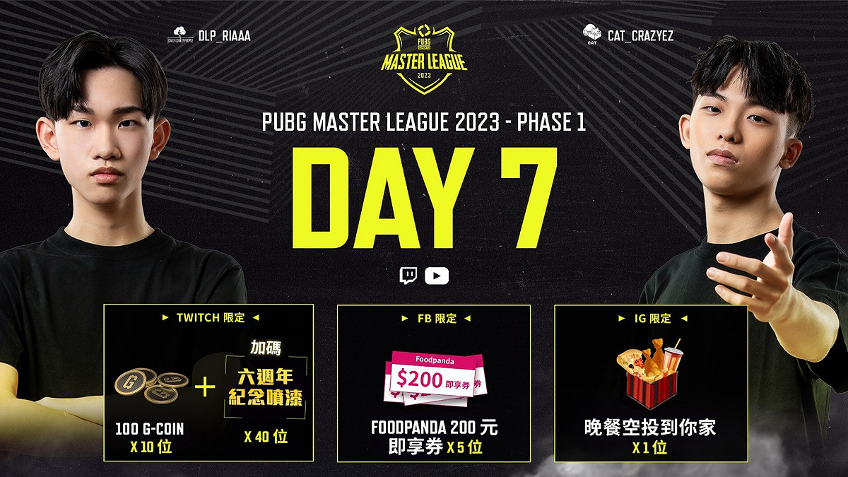 《絕地求生》今 (24) 晚七點起將進行台港澳賽事 PUBG Master League (下稱 PML) Phase 1 最後一週賽程 圖：KRAFTON/提供
