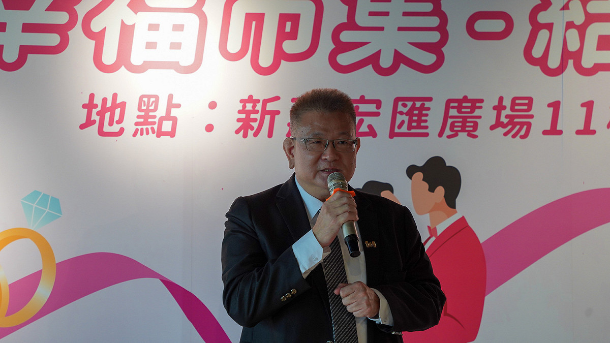 全國商圈總會高志榮副總會長表示，台灣的婚紗攝影產業日臻成熟，每年吸引約2萬對新人來台拍攝。 圖：新北市經發局提供