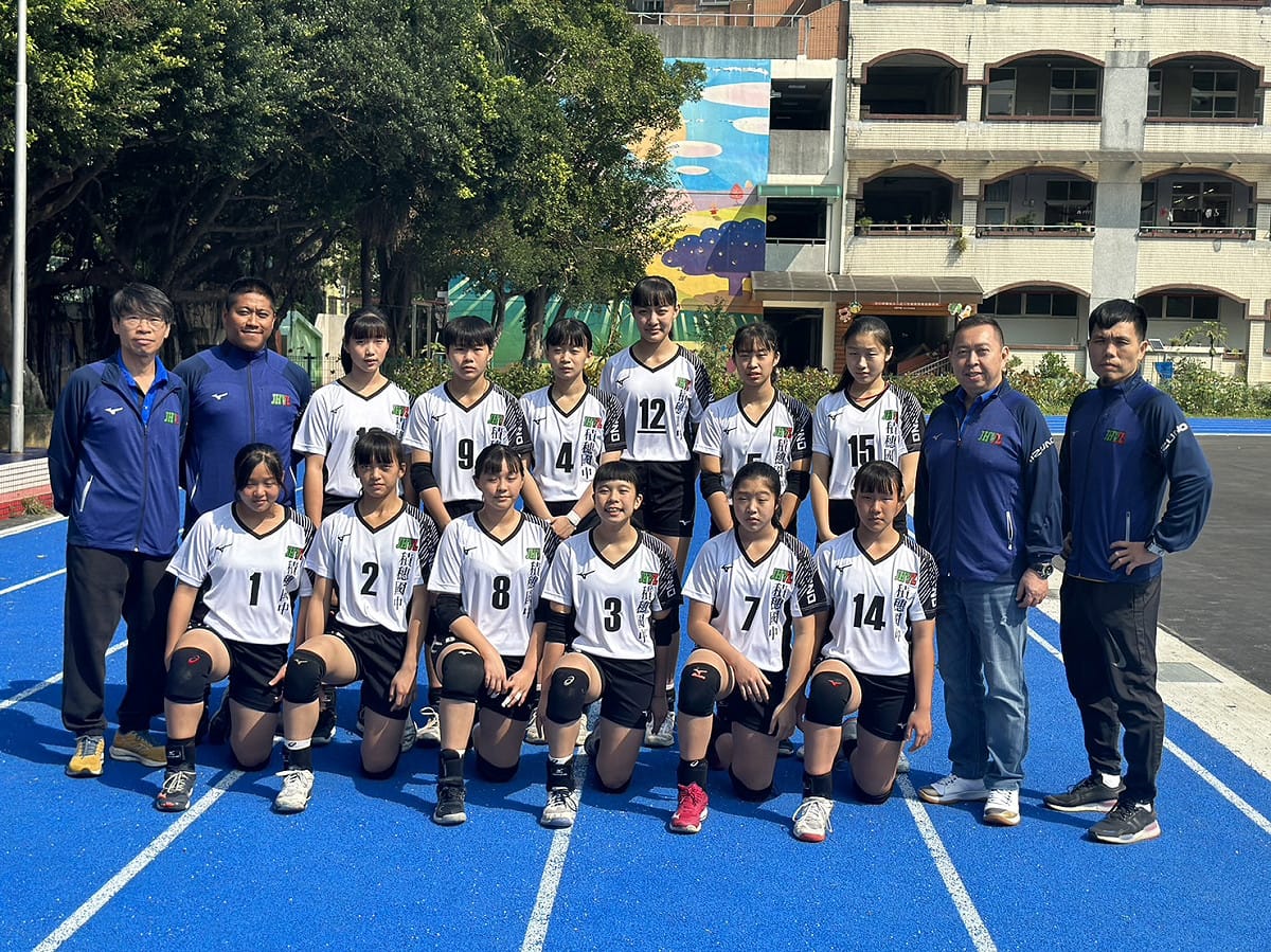 積穗國中排球隊。 圖：新北市教育局提供