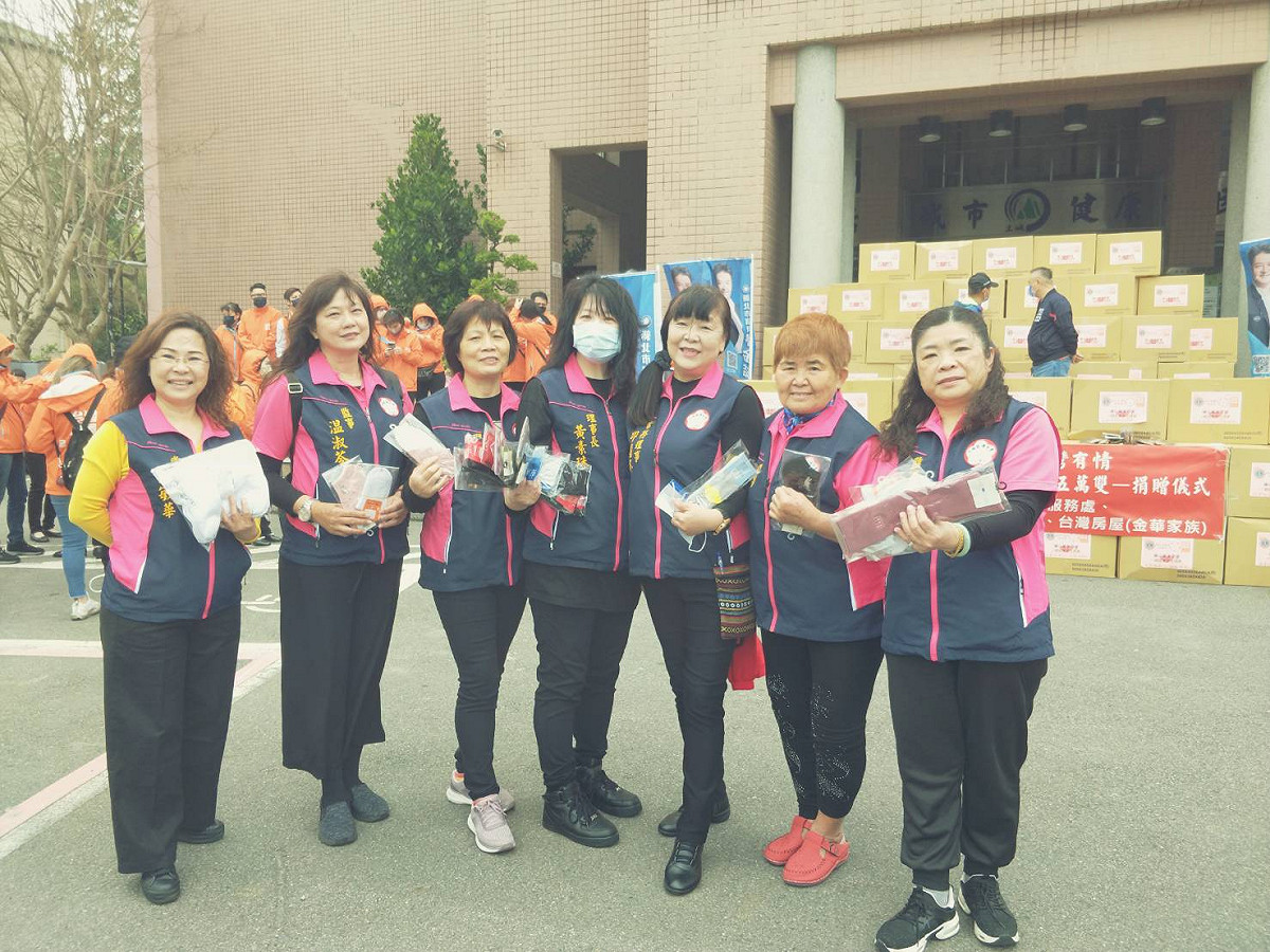 土城區婦女會響應林金結獻愛心，幫助土耳其災後重建。 圖：新北市議員林金結服務處提供