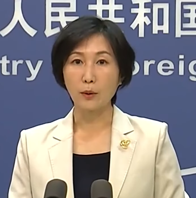 中國外交部發言人毛寧今日 （27） 針對一名日本男子昨日 （26）於北京被逮捕一事主持例行記者會。 圖：翻攝自維基百科