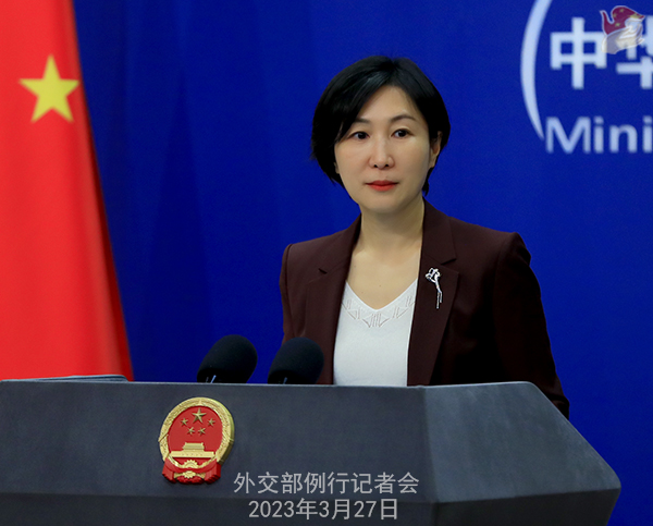 中國外交部發言人毛寧。(資料照片) 圖：翻攝自中國外交部網頁