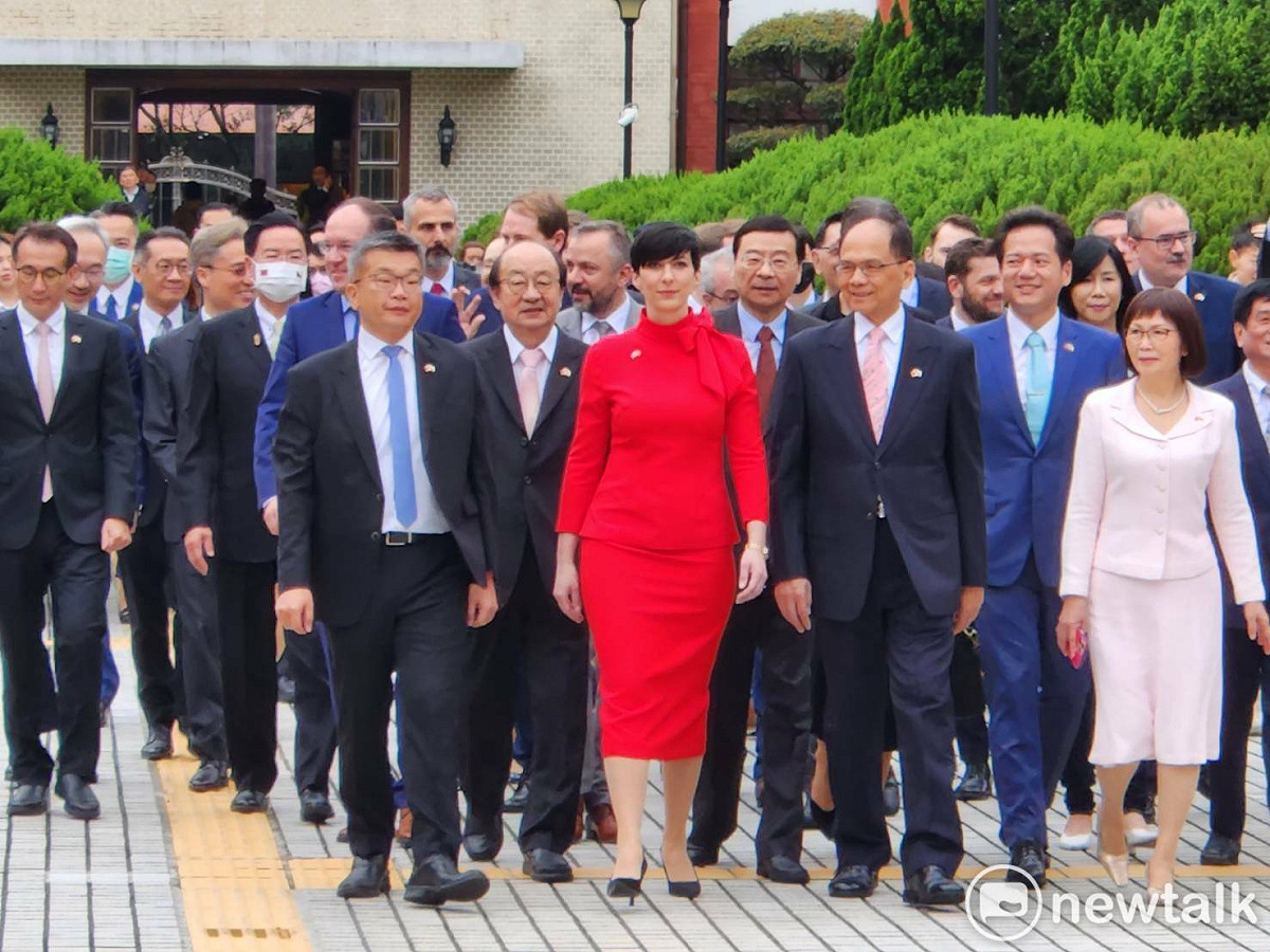 捷克眾議院議長艾達莫娃受邀至立法院發表演說。 圖：黃建豪/攝