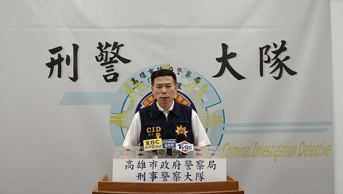 高市刑大偵七隊隊長胡斌說明案情。 圖：高雄市刑大/提供