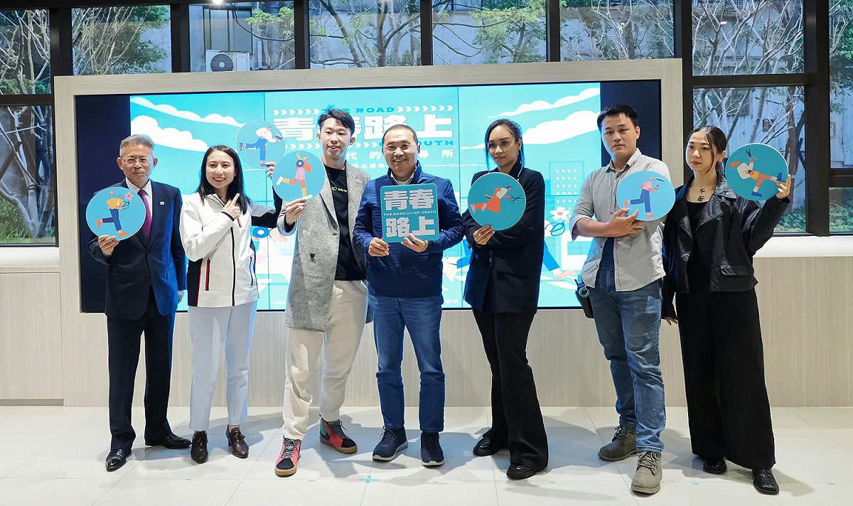 侯友宜參與青職基地啟動儀式X青春路上開展記者會。 圖：新北市青年局提供