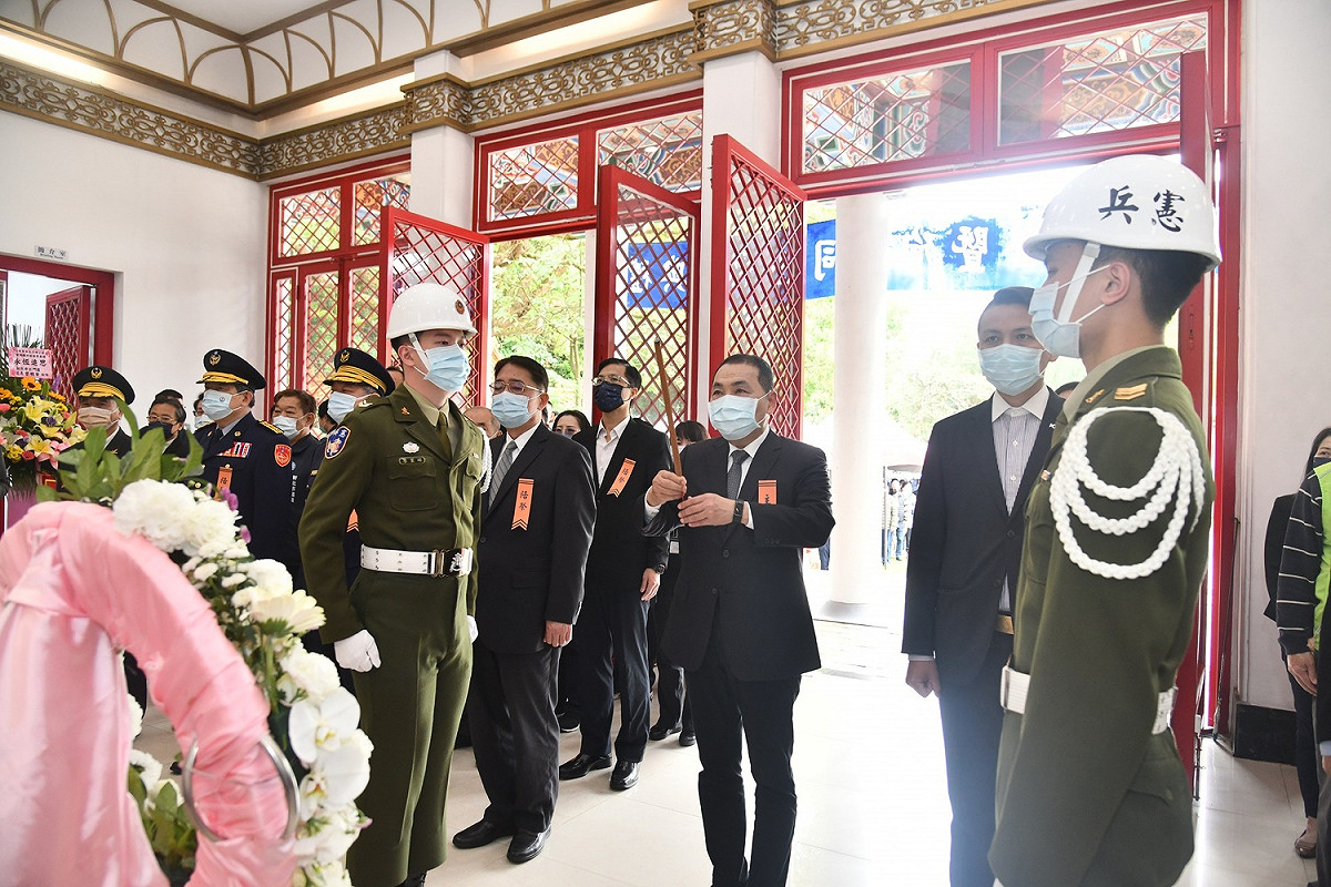 侯友宜出席新北市忠烈祠春祭典禮。 圖：新北市政府／提供