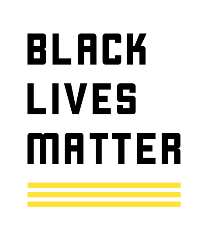「黑人的命也是命」全球網絡基金會的黃色條紋設計。 圖：翻攝自Black Lives Matter官網