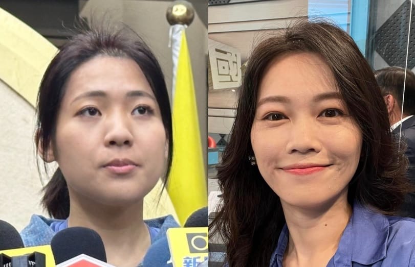 國民黨台北市議員徐巧芯、台灣基進北市黨部主委吳欣岱。 圖：周煊惠 / 攝、吳欣岱臉書（新頭殼合成）
