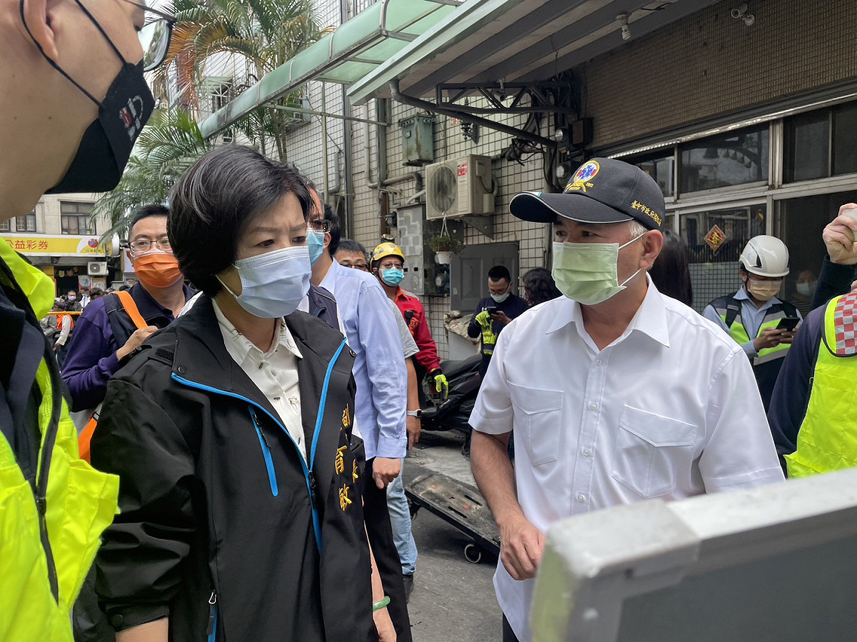 副市長王育敏趕往現場了解。 台中市政府/提供