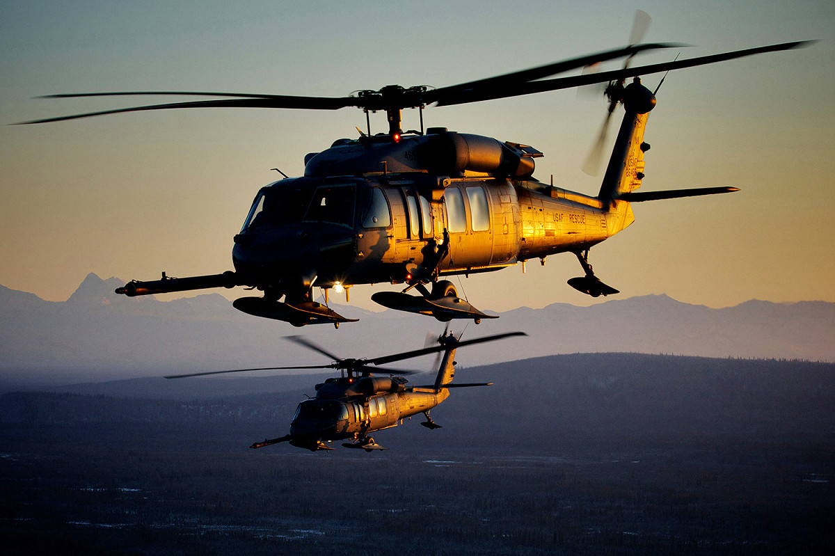 美國空軍 HH-60 黑鷹直升機。(示意圖) 圖：翻攝自美國空軍Flickr（資料照）