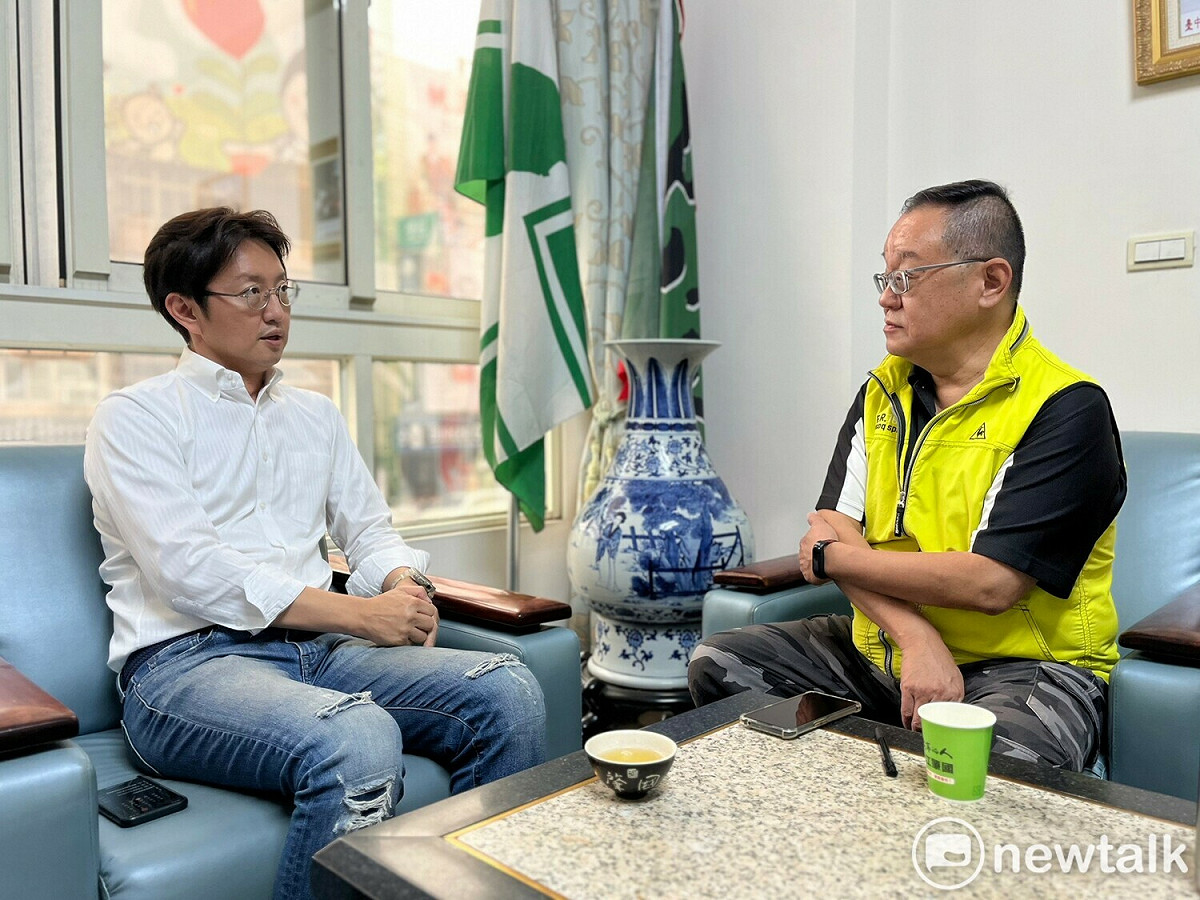 江肇國接受《新頭殼》專訪。  唐復年/攝