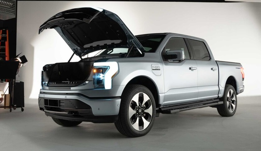 福特電車皮卡「 F-150 Lightning」，是近年最受歡迎的電動車之一。 圖：取自大紀元汽車