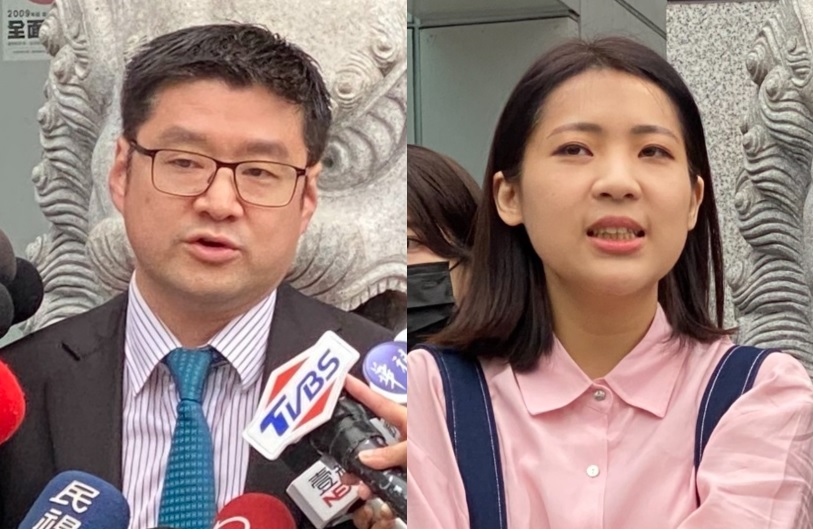 國民黨台北市議員徐弘庭、徐巧芯。 圖：周煊惠 / 攝(合成圖)