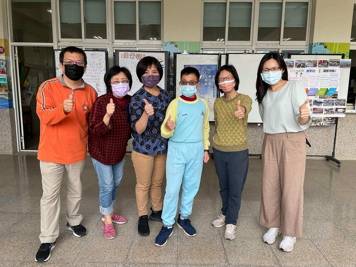 嘉義市大業國中學生張詠森錄取嘉義高中科學班。 圖：大業國中/提供