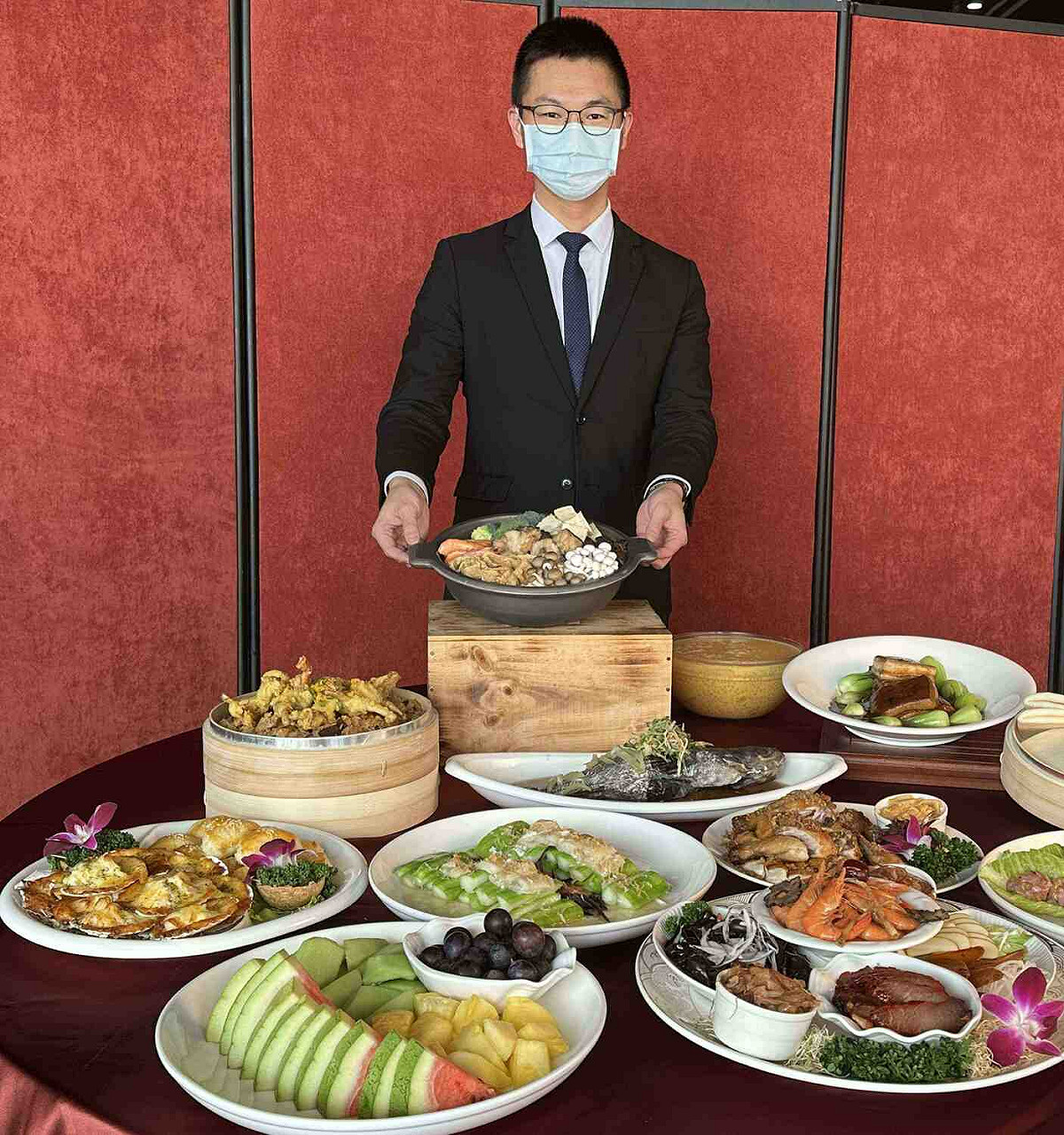 嘉義縣棒棒積木飯店以江浙菜、粵菜烹飪技法，推出母親節大餐。 圖：嘉義縣棒棒積木飯店/提供