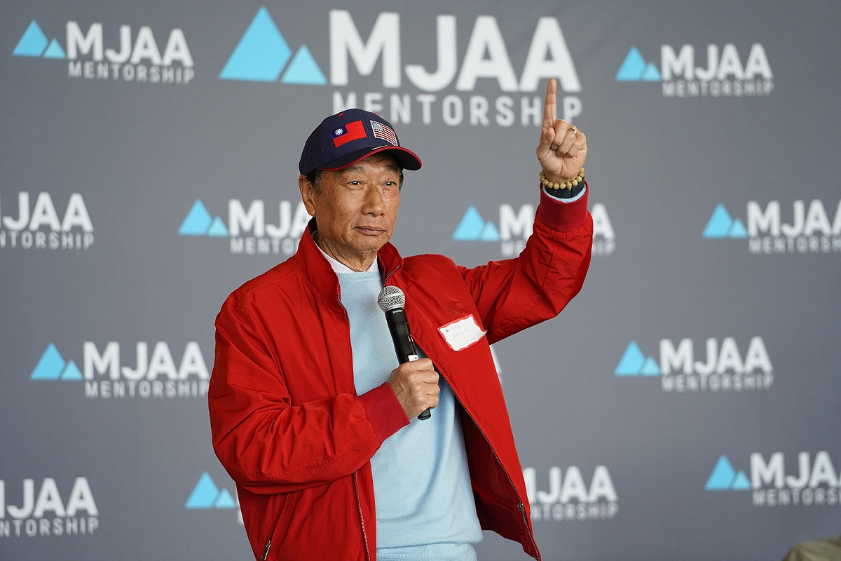郭台銘今宣布，將爭取參選2024總統大選。 圖：郭台銘辦公室／提供(資料照)
