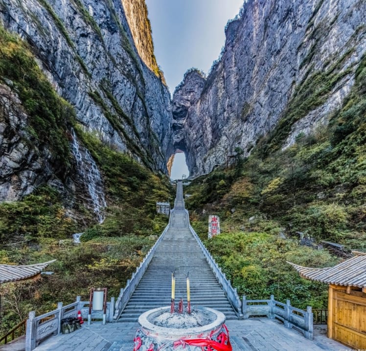 湖南省張家界天門山。 圖 : 翻攝自百杜百科