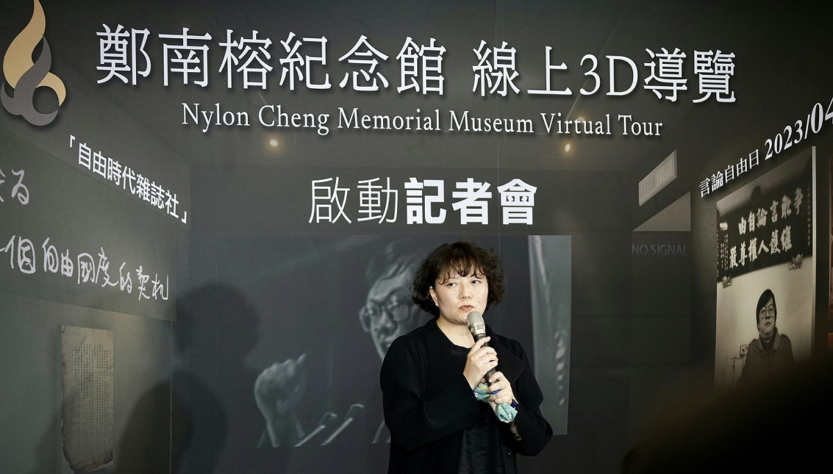 鄭南榕基金會董事長鄭竹梅表示，鄭南榕反抗的精神，不是出自仇恨，而是出自對未來世代的愛。 圖：文化部提供