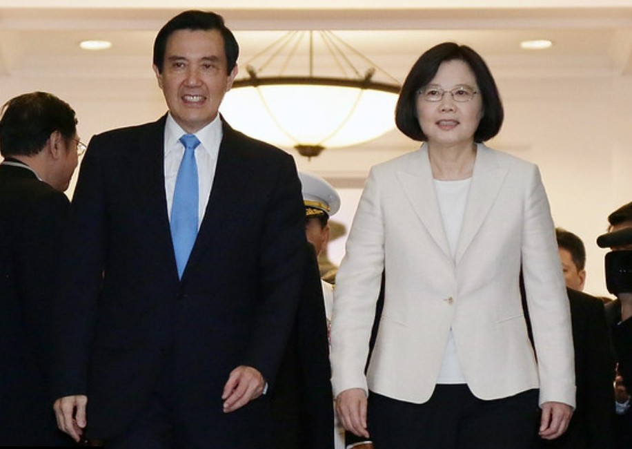 矢板明夫表示，蔡英文訪美成功削弱疑美論，馬英九在中國強調民族主義訴求沒被台灣主流民意接受。 圖：總統府提供