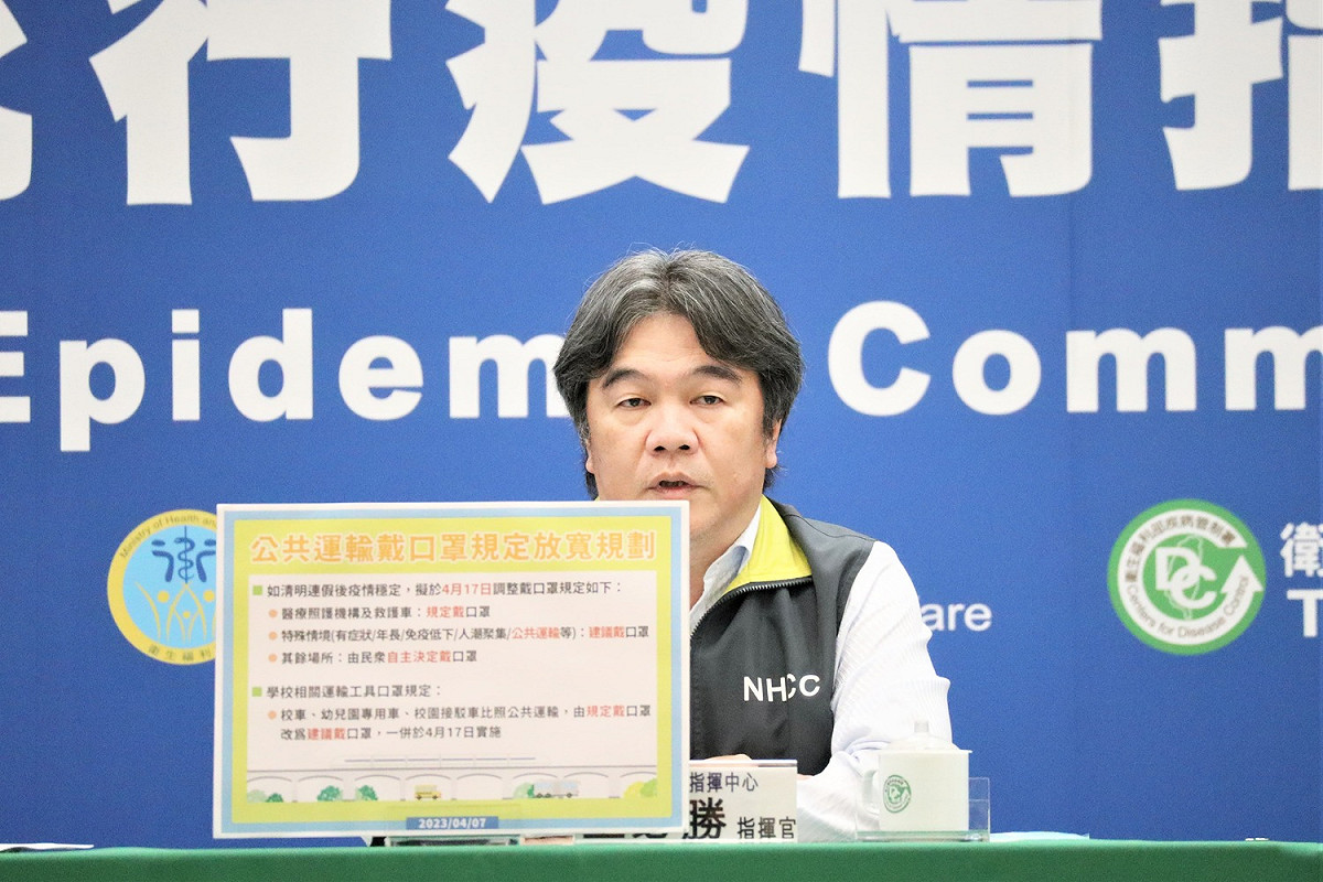 中央流行疫情指揮中心指揮中心指揮官王必勝。 圖：中央流行疫情指揮中心／提供