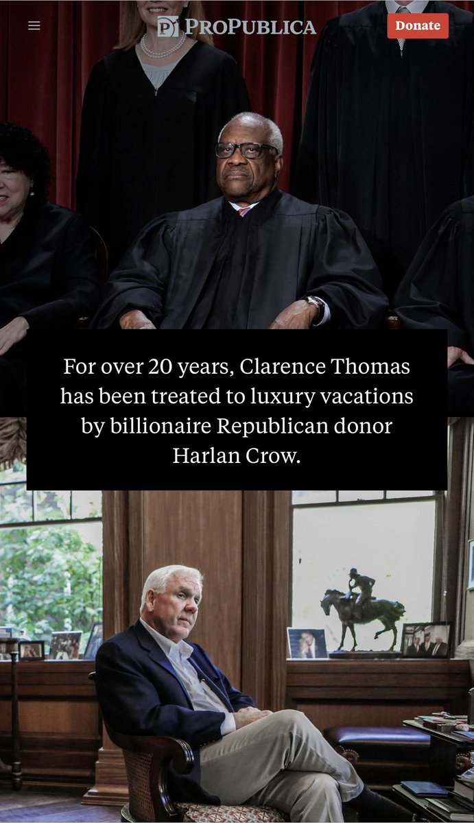美最高法院大法官湯瑪斯（Clarence Thomas）。 圖：翻攝自twitter用戶「方舟子」