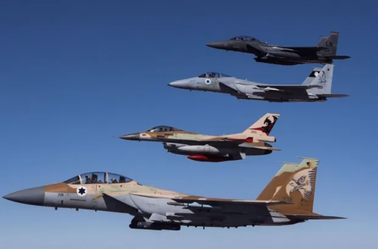 以色列空軍戰機群。 圖：翻攝自騰訊網第一軍情(資料照)