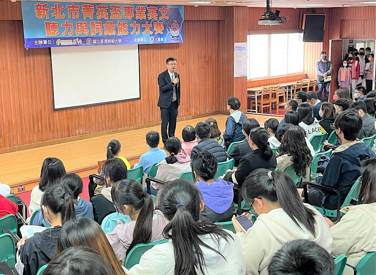 教育局長張明文表示，祝福參賽師生都能有佳績。 圖：新北市教育局提供