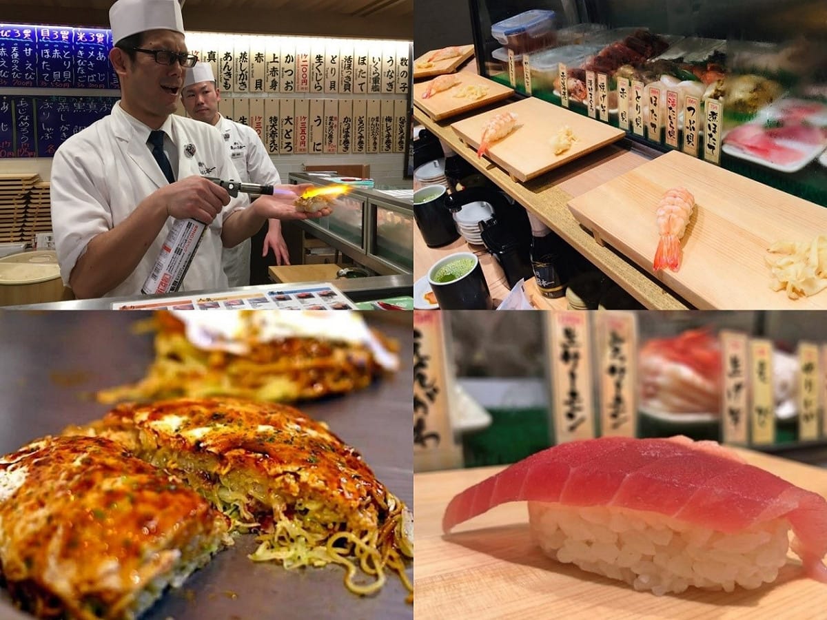 在地導遊帶領的澀谷美食導覽行程，能在短時間內享受大阪燒、壽司、拉麵等各種美食。 圖：ⒸARIGATO TRAVEL K.K.／提供