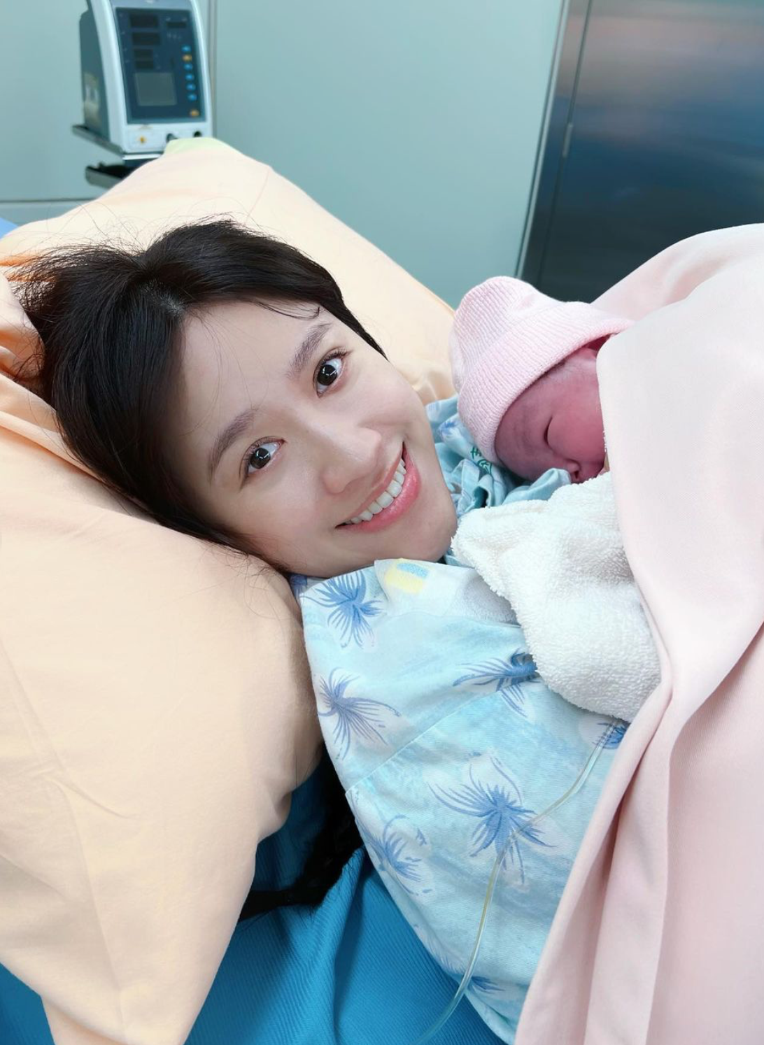 Sandy（吳姍儒）上月21日順利生下愛子「Mason 小初一」。 圖：翻攝自IG＠sandywis