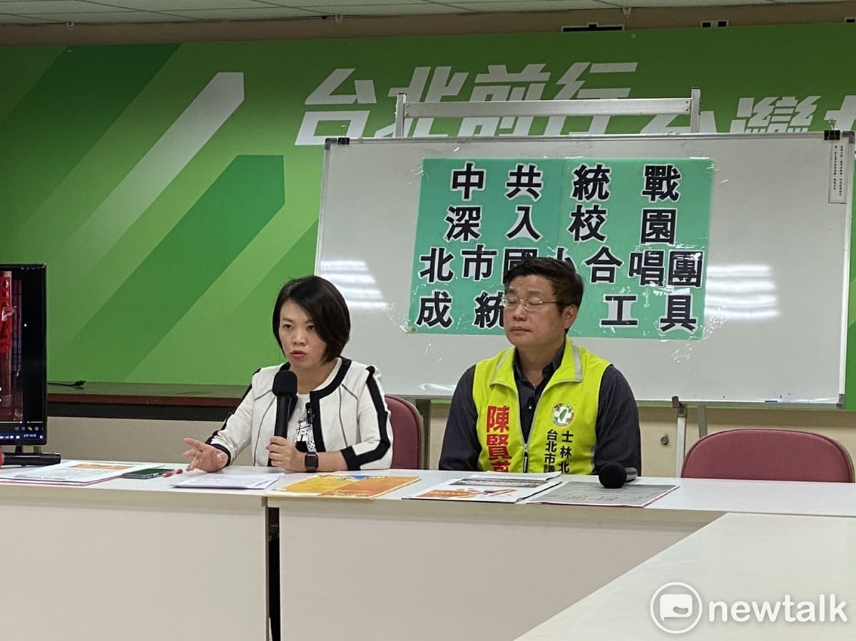 民進黨台北市議員簡舒培（左）、陳賢蔚（右）。 圖：周煊惠 / 攝