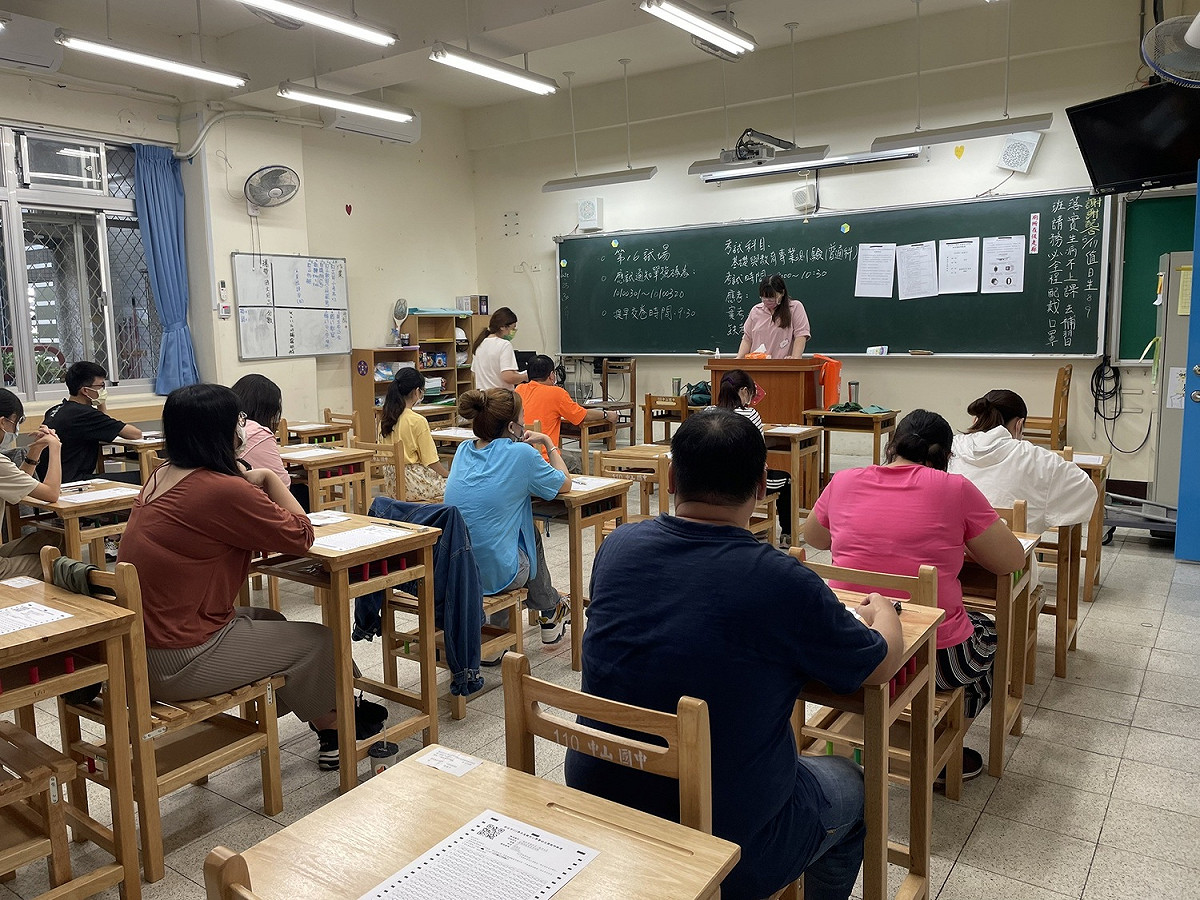 監考人員講解試場規則（111學年度資料照）。 圖：新北市教育局提供