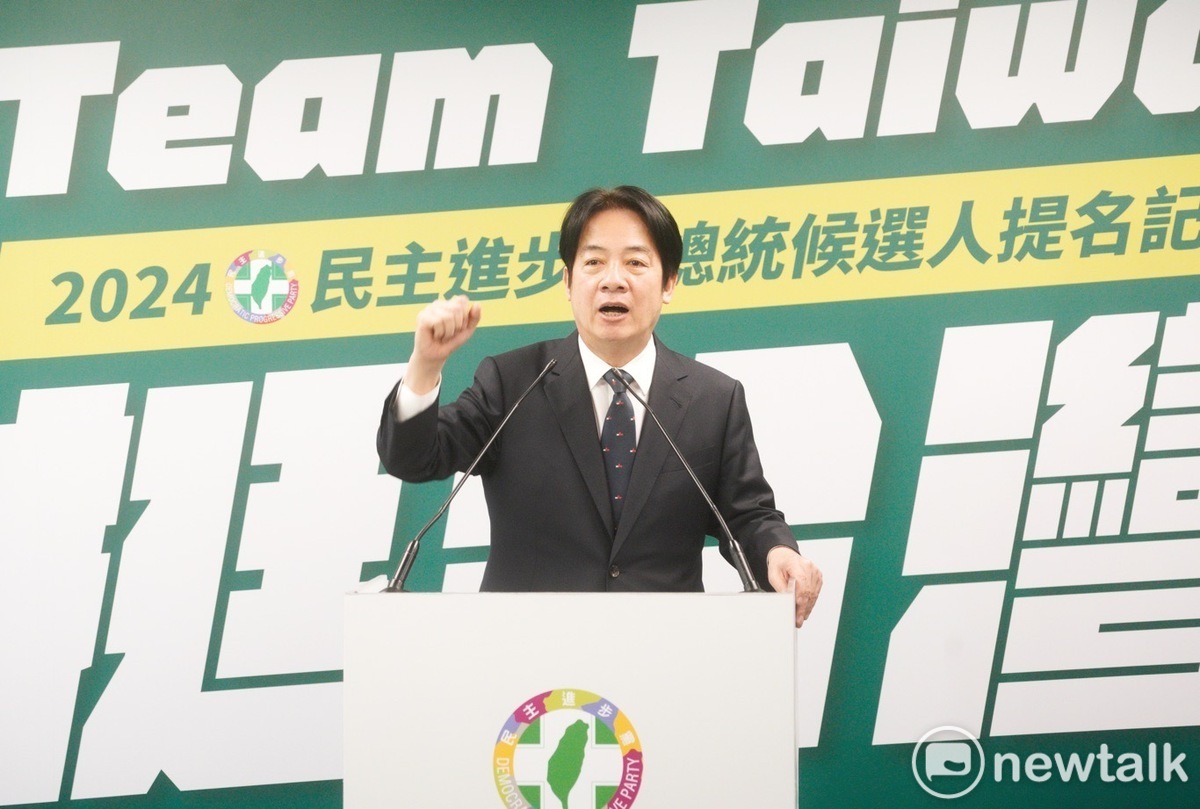 民進黨今天下午正式提名黨主席賴清德代表參選2024總統。 圖：張良一/攝