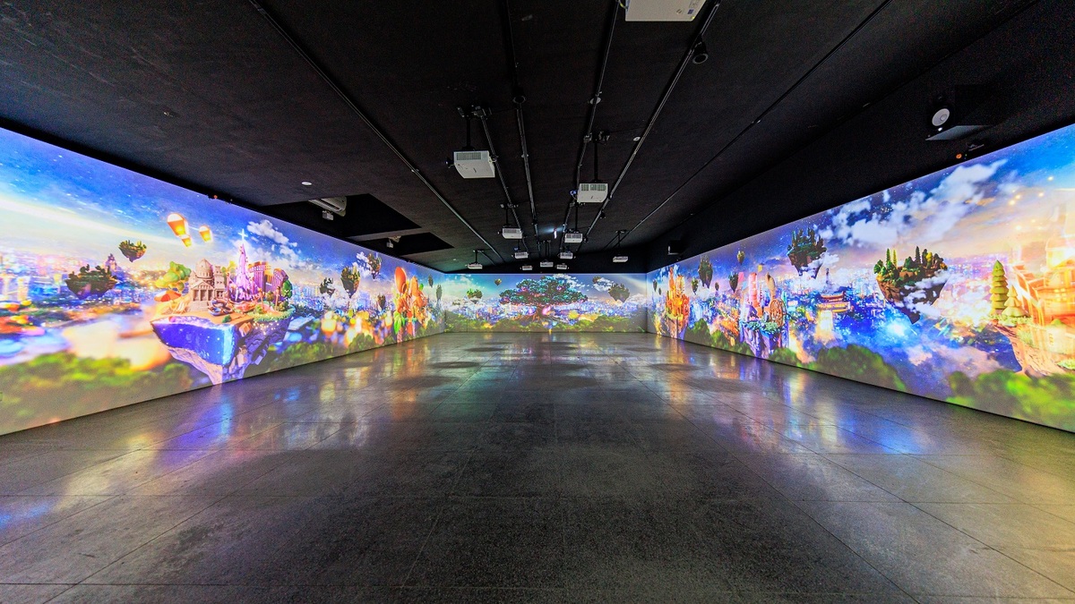 新北市美術館「新朋友」展沉浸式遊戲裝置「ID」。 圖：新北市文化局提供